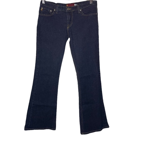 Vintage Denim - Vintage Just USA dark blue jeans flare jeans bell bottom low rise denim y2k